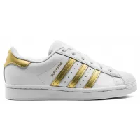 Кроссовки Adidas Superstar White Metallic Gold