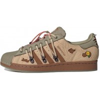 Adidas Superstar Green Brown Melting Sadness