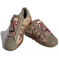 Adidas Superstar Green Brown Melting Sadness
