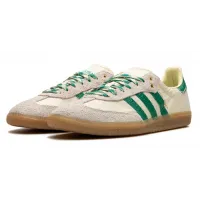 Кроссовки Wales Bonner x Adidas Samba Cream White Bold Green
