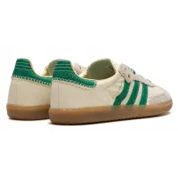 Кроссовки Wales Bonner x Adidas Samba Cream White Bold Green