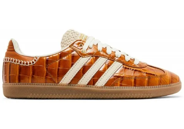 Кроссовки Adidas Samba Wales Bonner Night Brown Croc