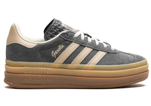 Кроссовки Adidas Gazelle Bold Grey Magic Beige Gum