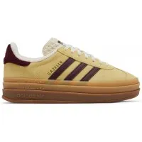 Кроссовки Adidas Gazelle Bold Almost Yellow Maroon