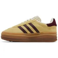 Кроссовки Adidas Gazelle Bold Almost Yellow Maroon