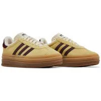 Кроссовки Adidas Gazelle Bold Almost Yellow Maroon