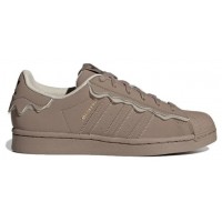 Adidas кроссовки Superstar Light Grey Brown