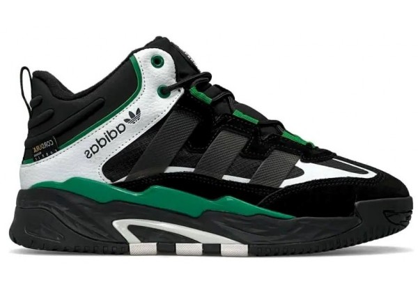 Кроссовки Adidas Niteball Black Green зимние