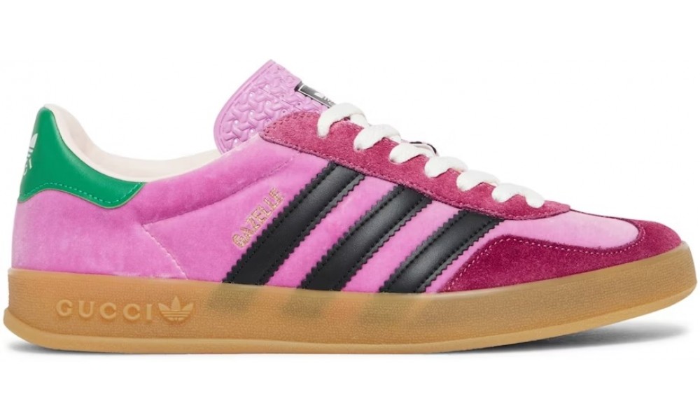 Adidas x Gucci Gazelle Pink Velvet