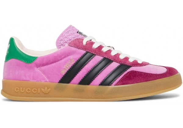 Adidas x Gucci Gazelle Pink Velvet
