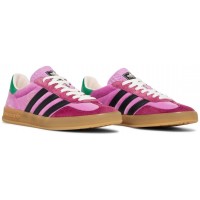 Adidas x Gucci Gazelle Pink Velvet