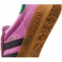 Adidas x Gucci Gazelle Pink Velvet