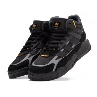 Кроссовки Adidas Niteball 2 High Winter Black Grey Orange