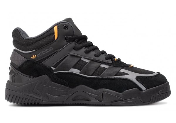 Кроссовки Adidas Niteball 2 High Winter Black Grey Orange