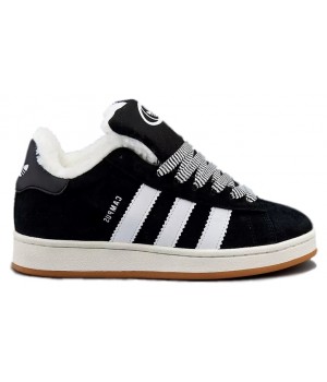 Adidas Campus 00s Core Black с мехом