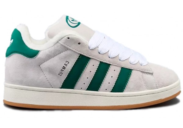 Adidas Originals Campus 00s Grey Green с мехом