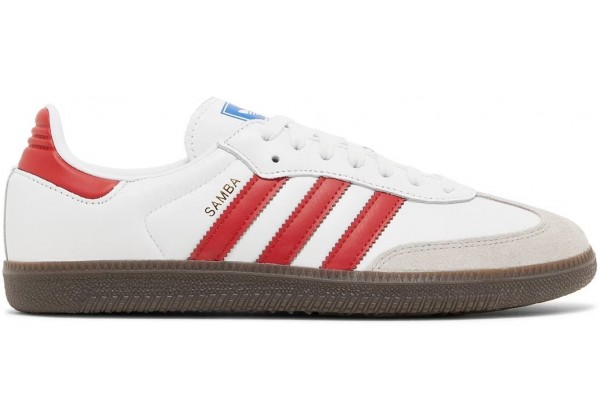 Кроссовки Adidas Samba OG White Better Scarlet