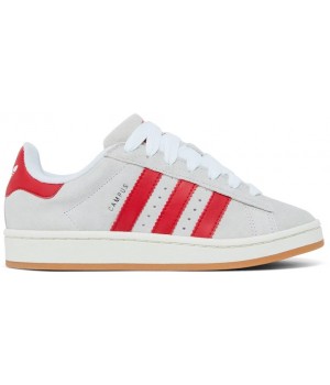 Adidas Campus 00s Crystal White Scarlet