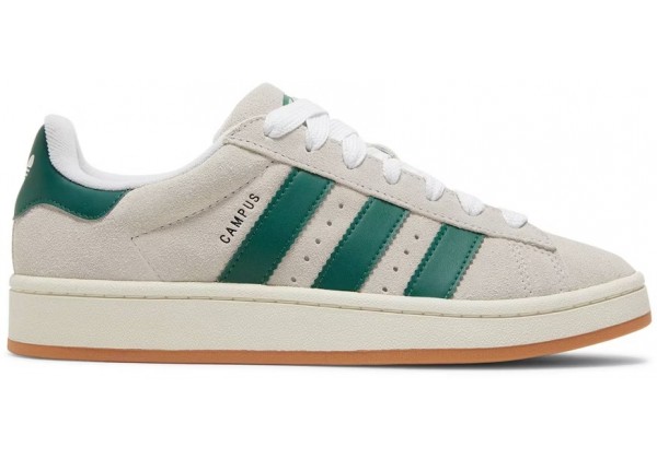 Adidas Campus 00s Crystal White Dark Green