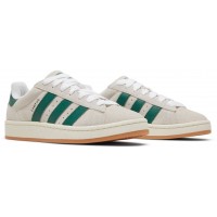 Adidas Campus 00s Crystal White Dark Green