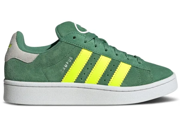 Кроссовки Adidas Campus 00S J Preloved Green Solar Yellow