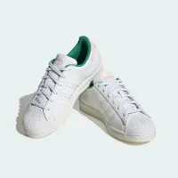 Adidas Superstar White Pink Green Chenille