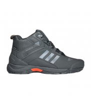 Кроссовки Adidas Terrex ClimaProof Gray высокие c мехом