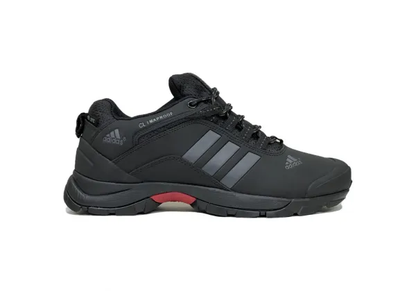 Кроссовки Adidas Terrex Climaproof Black Grey short с мехом