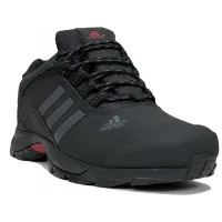 Кроссовки Adidas Terrex Climaproof Black Grey short с мехом