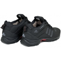 Кроссовки Adidas Terrex Climaproof Black Grey short с мехом