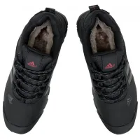 Кроссовки Adidas Terrex Climaproof Black Grey short с мехом