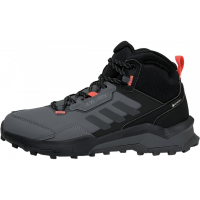 Ботинки Adidas Terrex AX4 Mid Gore-Tex черные с серым с мехом