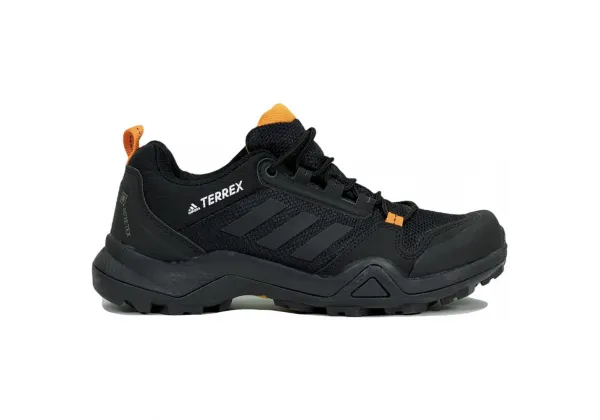 Кроссовки Adidas Terrex AX3 Gore Tex черные с оранжевым