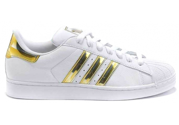 Кроссовки Adidas Superstar White Gold