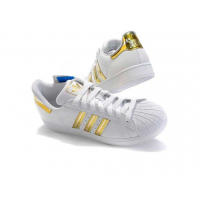 Кроссовки Adidas Superstar White Gold