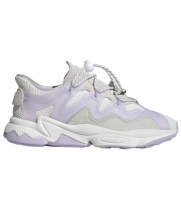 Кроссовки Adidas Ozweego Plus белые с фиолетовым