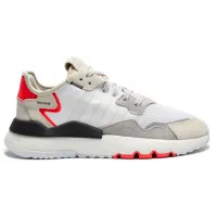 Кроссовки Adidas Nite Jogger серо-красные с черным