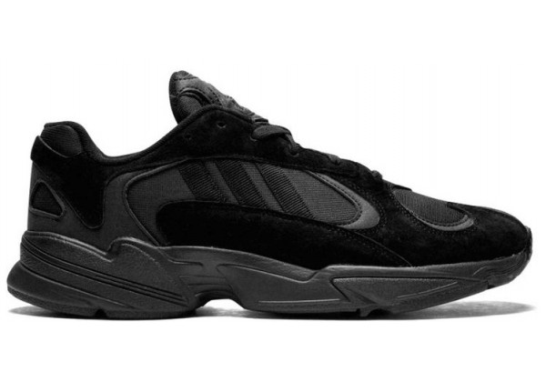 Кроссовки Adidas Yung-1 моно черные