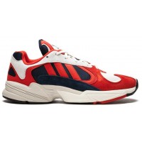 Кроссовки Adidas Yung-1 красные с белым
