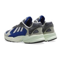 Кроссовки Adidas Yung-1 синие с серым