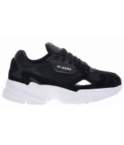 Кроссовки Adidas Falcon черные с белым