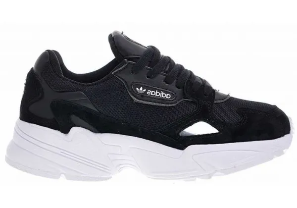 Кроссовки Adidas Falcon черные с белым