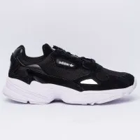 Кроссовки Adidas Falcon черные с белым