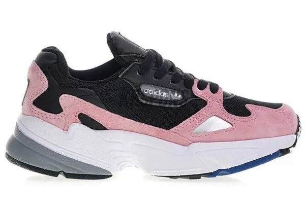 Adidas женские кроссовки Falcon черные с розовым