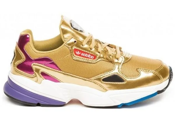 Кроссовки Adidas Falcon золотые