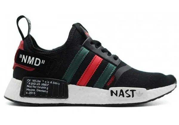 Кроссовки Adidas NMD x Off White черные