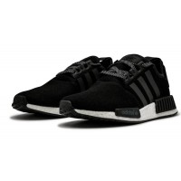 Кроссовки Adidas NMD R1 Triple черные с белым