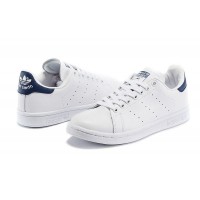 Adidas кеды Stan Smith белые с синим
