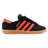 Кроссовки Adidas Hamburg черные с оранжевым