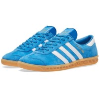 Кроссовки Adidas Hamburg голубые с белым